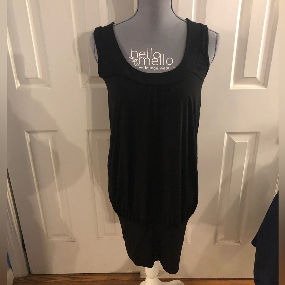 Black dress with tank top straps